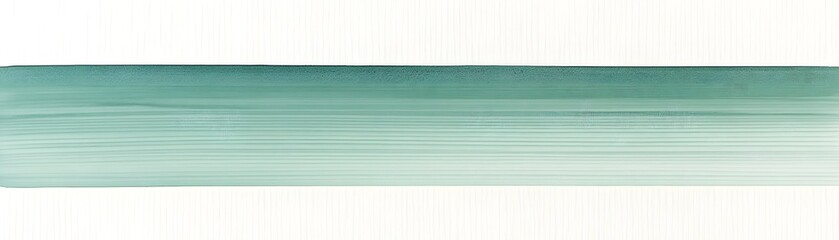 Horizontal, muted teal and light green paint stroke.
