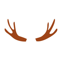 Fototapeta premium deer antler vector illustration