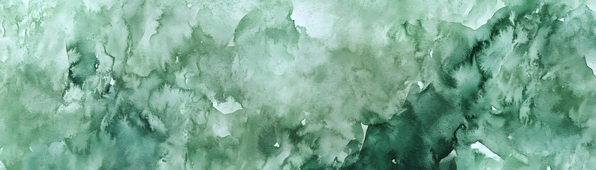 Abstract watercolor background in muted greens and grays.