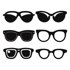 Diverse retro eyewear silhouettes collection sunglasses