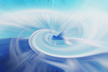 Abstract Blue Light Swirl Energy Wave Background