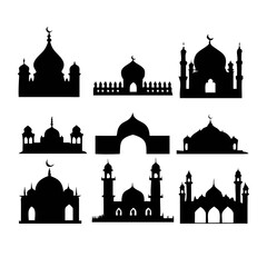 Islamic architectural styles domes minarets mosque