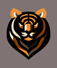tiger head vector
