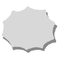  手書き風の爆発吹き出し