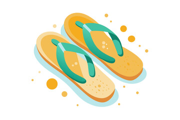 colorful flip flops sand summer beach footwear