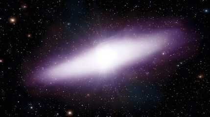 Fototapeta premium Mysterious pulsating cosmic object in a starry galaxy, revealing the wonders of astronomical discovery