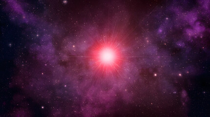 Mysterious pulsating cosmic object in a starry galaxy, revealing the wonders of astronomical discovery