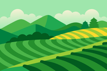 Obraz premium Serene Lake with Ducks in Forest Environment Vector