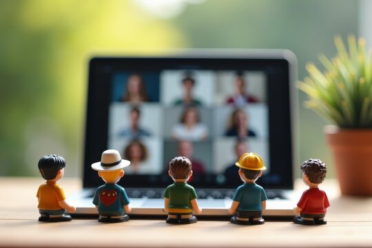 Charming Scene: Miniature Figurines in Costume Join Virtual Conference