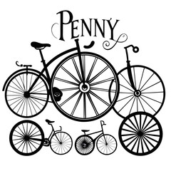 Vintage bicycle collection with penny farthing and classic designs vintage bicycles