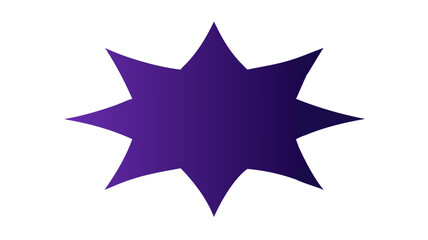 Obraz premium Download eight pointed star vector graphic with purple gradient for free use now