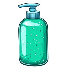 Shampoo bottle isolated 