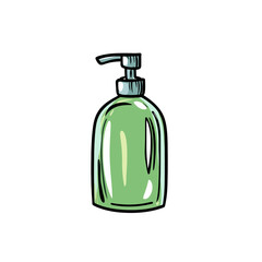 Shampoo bottle isolated on white 