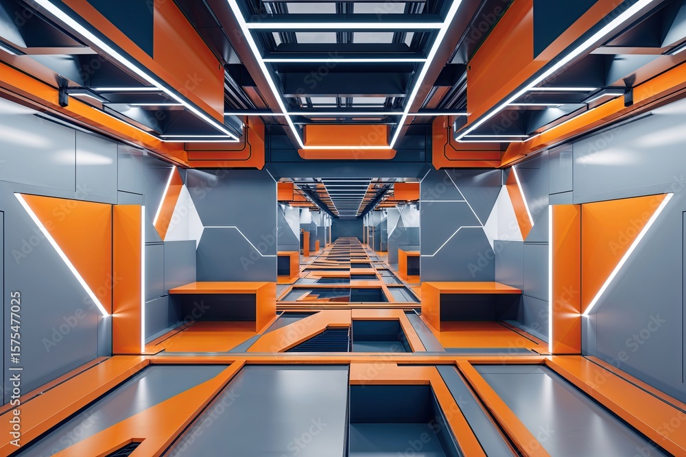 Aufkleber optimized digital grid featuring efficient geometric designs and advanced technology