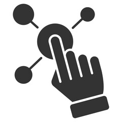 Interaction Glyph Icon Element For Design