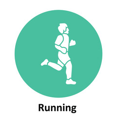 Running Vector Icon which can easily modify or edit