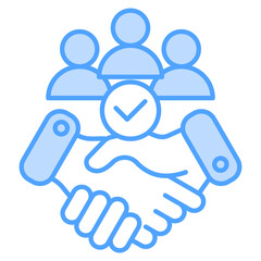 Respect Blue Icon Element For Design