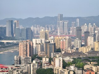 Naklejka premium Aerial view of Chongqing, China