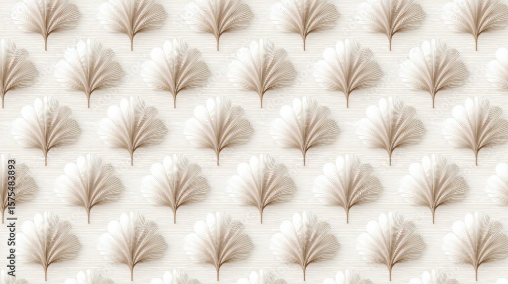 Poster a pattern of trees is shown in a tan color