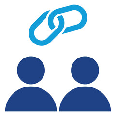 Connection Dual Tone Icon Element For Design