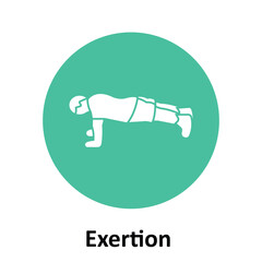 Exertion Vector Icon which can easily modify or edit