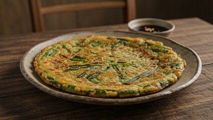 Korean scallion pancake (pajeon)