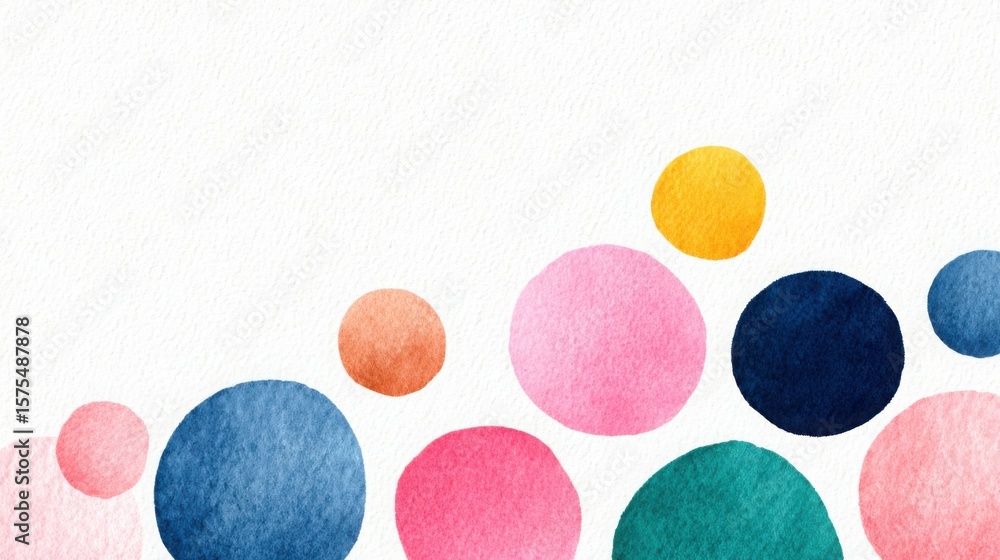 Poster a colorful background with many different colored circles