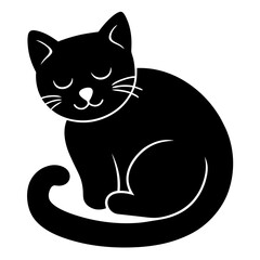 black and white cat