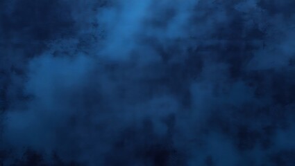 Deep atmospheric abstract background with swirling textured clouds in varying shades of dark and light blue hues