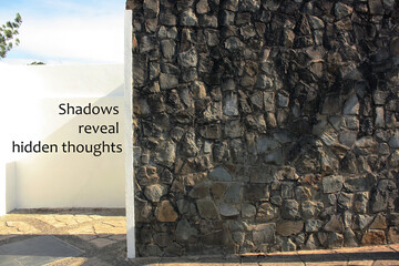 Shadows quotes - Shadows reveal hidden thoughts.