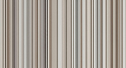 Obraz premium 3D seamless fluted wall texture, modern architectural design, vertical linear grooves, soft neutral tones (beige, cream, light grey), minimalistic luxury interior style, high resolution