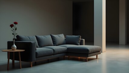 Chic Living Room Design Highlighting Modern Sofa