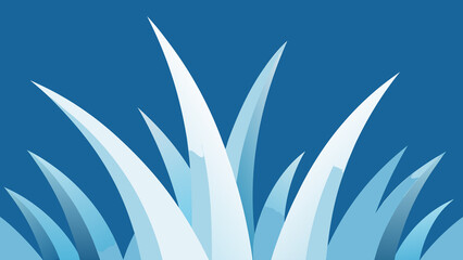 Abstract blue and white spikes on a blue background suitable for digital use