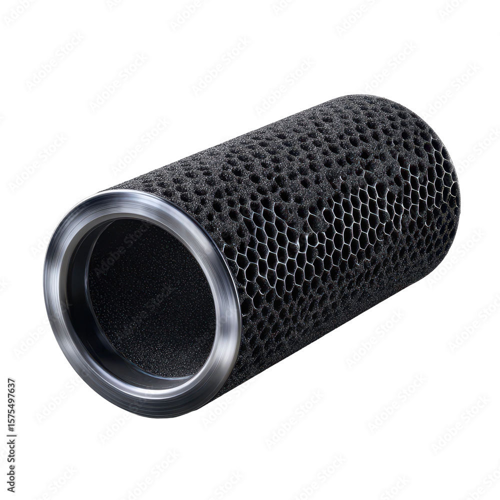 Poster high-performance air filter designed for effective purification in various mechanical applications