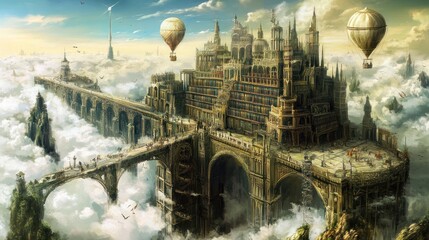 Floating city in clouds (1)