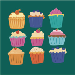 Cupcake Food Illustration