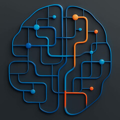 brain puzzle vector