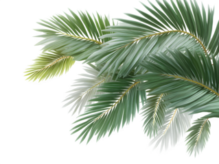 Summer Vibes Palm Leaf Cutout PNG