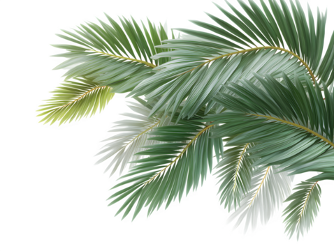 Summer Vibes Palm Leaf Cutout PNG