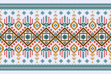 Seamless patterns interweave floral and geometric patterns in gold, blue and pink to create a sense of dimension, defining a multifaceted life.