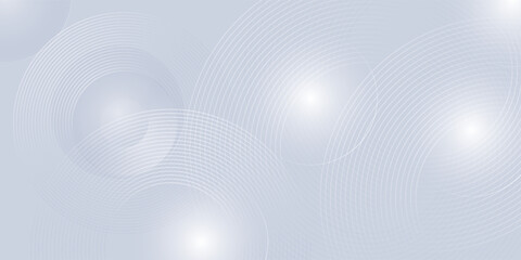 Abstract grey background with dynamic circle lines.