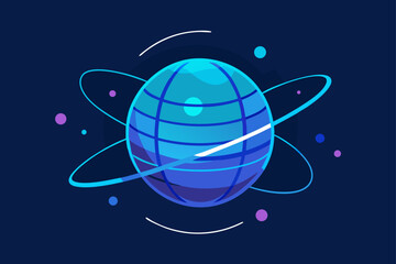 satellite dish with earth