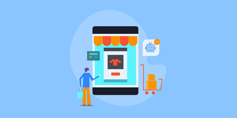 Customer interacts with intelligent chatbot while browsing clothing product on mobile screen.