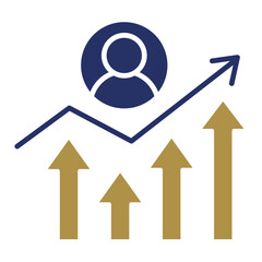 Growth Chart  Icon Element For Design
