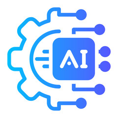 Fototapeta premium : Ai integration icon