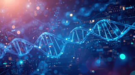 An illustration of a bioinformatic DNA