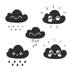 weather image vector set