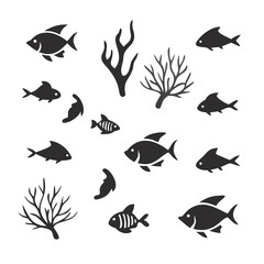 Fish Set Vector Art, Icons, and Graphics