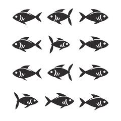 Fish Set Vector Art, Icons, and Graphics