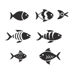 Fish Set Vector Art, Icons, and Graphics